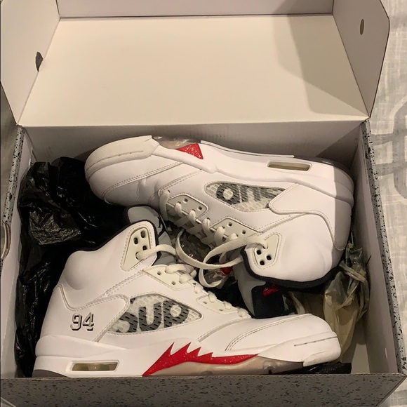 supreme 5s white